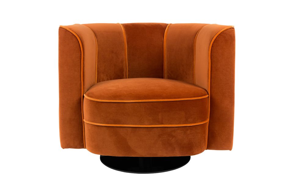 Lounge chair Fleur oranje - 9