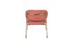 Miniatuur Lounge chair Jolien goud en roze 10