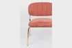 Miniatuur Lounge chair Jolien goud en roze 2
