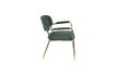 Miniatuur Lounge chair Jolien met gouden en donkergroene armleuningen 8