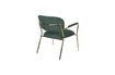 Miniatuur Lounge chair Jolien met gouden en donkergroene armleuningen 9