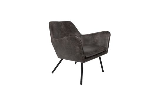 Lounge fauteuil Bon donkergrijs