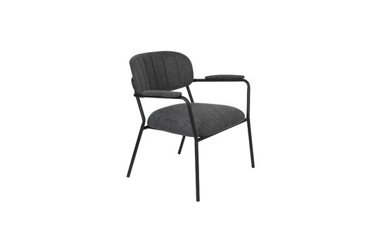Lounge fauteuil Jolien donkergrijs Productfoto