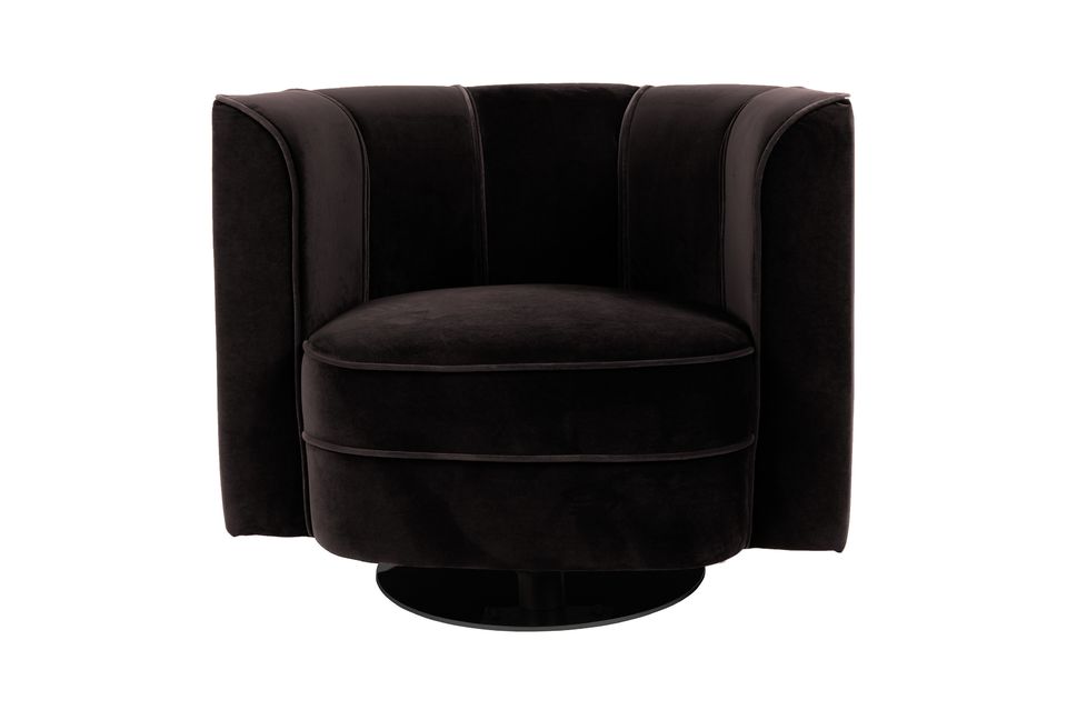 Lounge Fleur Noir fauteuil - 6