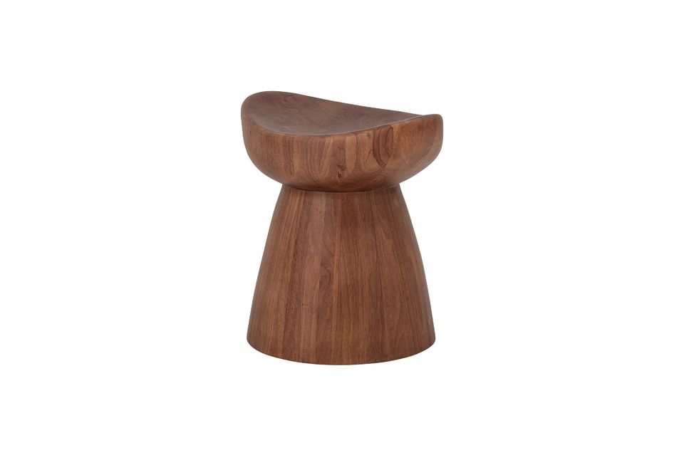 De Luc kruk van Bloomingville is een bruin meubelstuk gemaakt van rubberhout