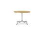 Miniatuur Lunar ronde salontafel in licht eiken Productfoto