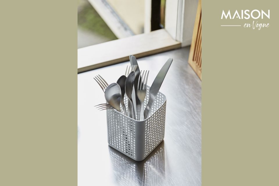 Luxis 16-delige zilveren roestvrijstalen bestekset, eenvoud en design