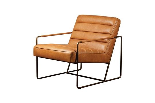 Makine bruin leren fauteuil