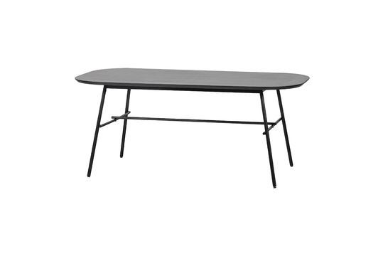 Mangohout en zwart metaal Elegance tafel Productfoto