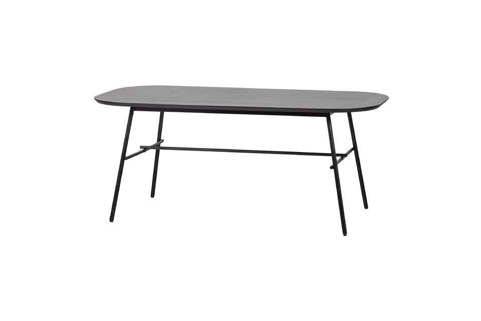 Mangohout en zwart metaal Elegance tafel Vtwonen