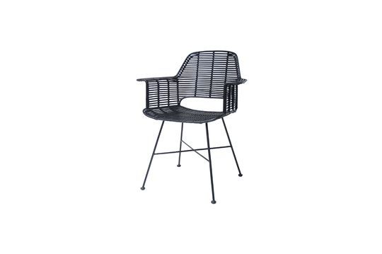 Marey fauteuil in zwart rotan Productfoto