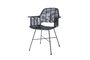 Miniatuur Marey fauteuil in zwart rotan Productfoto