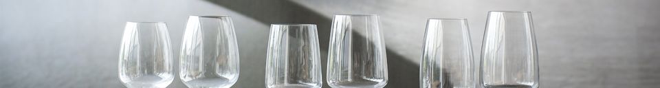 Benadrukte materialen Margaux wit wijnglas