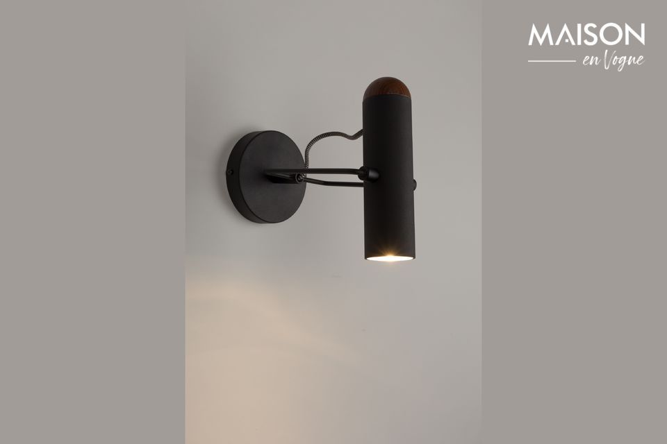 Marlon zwarte wandlamp Zuiver