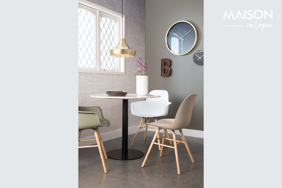 Marmer King Tafel 90' zwart Zuiver