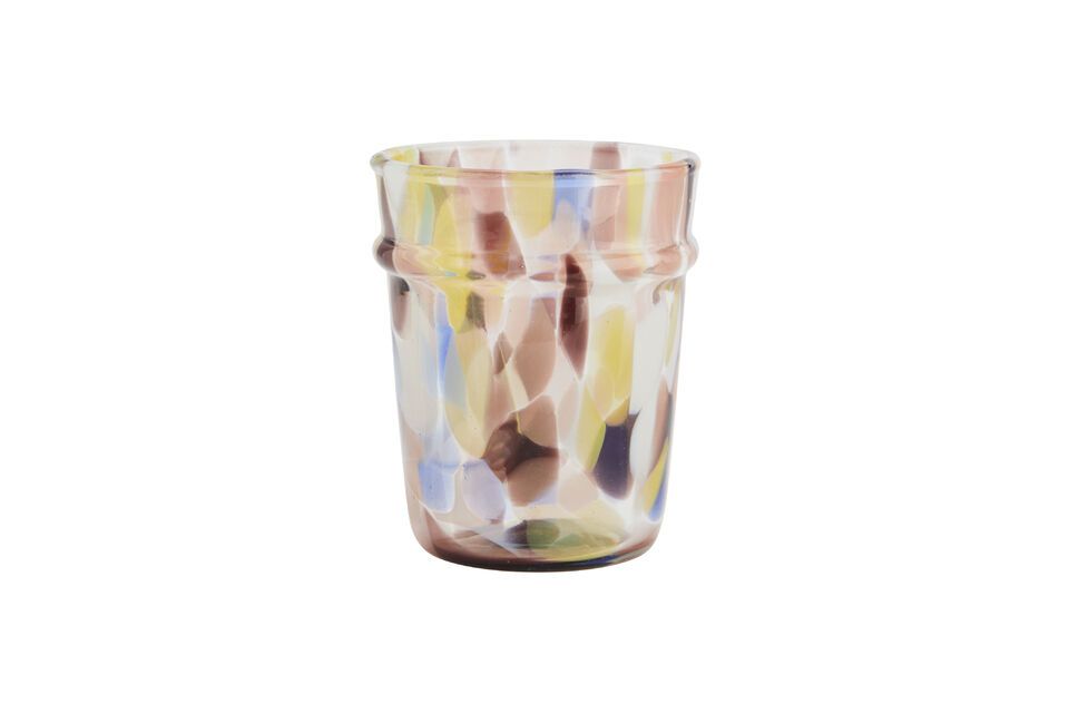 Meerkleurig drinkglas van glas Madam Stoltz