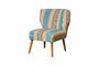 Miniatuur Meerkleurige stoffen fauteuil Indiana Productfoto