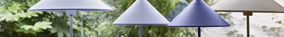 Benadrukte materialen Metalen tafellamp Oigny