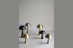Miniatuur Metalen tafellamp zilver Mush 5