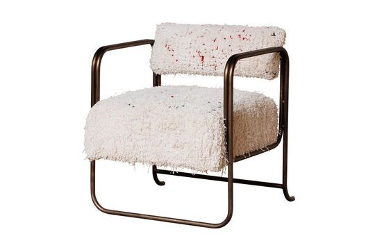 Miro fauteuil van wit katoen