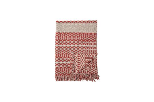 Noilhan plaid in rood gerecycled katoen