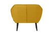 Miniatuur Oker fluwelen fauteuil Rocco 5