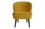 Miniatuur Oker fluwelen fauteuil Sara Productfoto