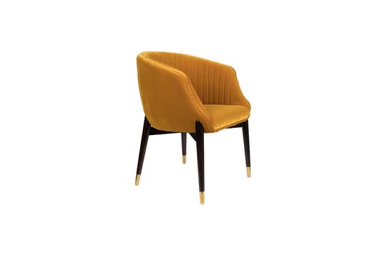 Okerfluwelen Dolly-fauteuil