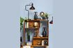 Miniatuur Omkeerbare boekenkast in donker hout Open 8