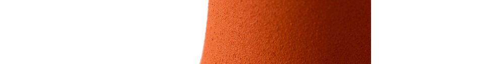 Benadrukte materialen Oranje aluminium kandelaar Spartan