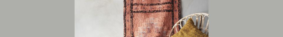 Benadrukte materialen Oranje getuft katoenen tapijt Charca