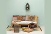 Miniatuur Origan beige rotan bank 2