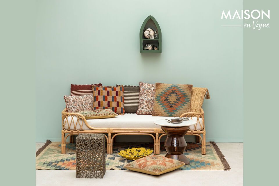 Natuurlijk comfort en elegantie met onze rotan bank.