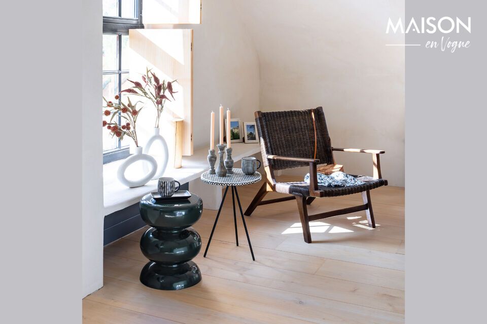 Voeg een vleugje natuur toe met deze rotan fauteuil.