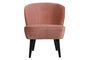 Miniatuur Oude roze fluwelen fauteuil Sara Productfoto