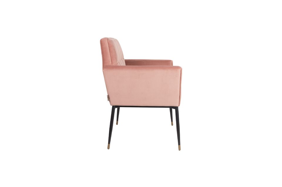 Oude roze Kate fauteuil - 7