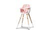 Miniatuur OVO kinderstoel wit en roze Productfoto