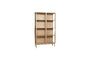 Miniatuur Panorama vitrine van glas en licht hout Productfoto