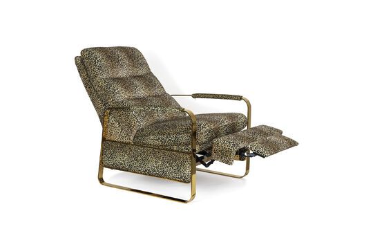 Panther fauteuil in veelkleurige stof