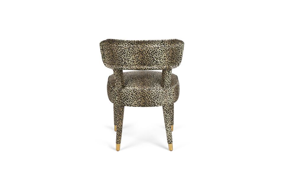 Panther veelkleurige stoffen fauteuil - 4