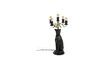 Miniatuur Panther vloerlamp van hars zwart 1