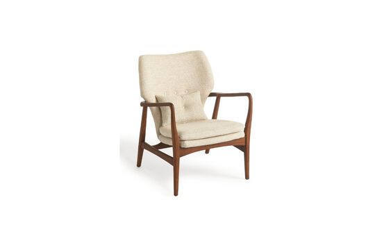 Peggy crème essenhouten fauteuil Productfoto