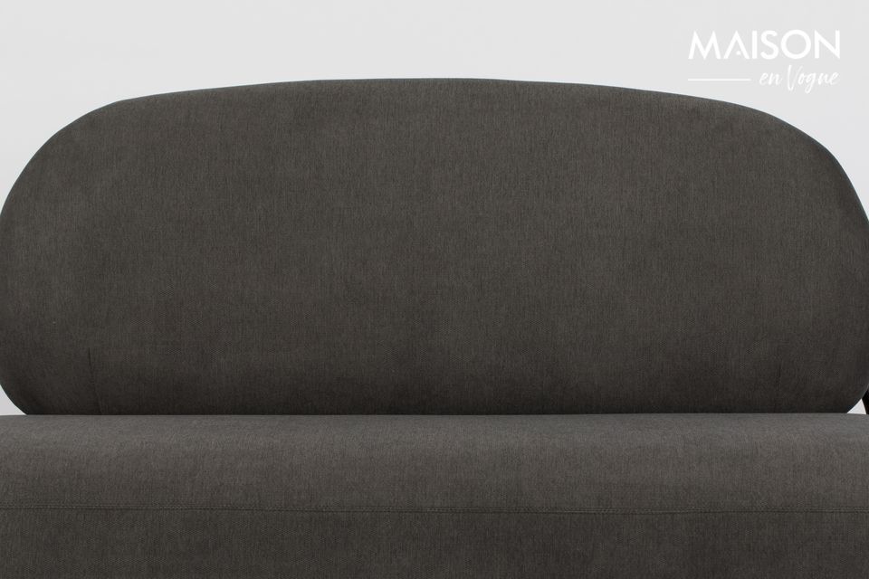 White label living heeft een cocooning bank ontworpen in prachtige grijze en zwarte tinten