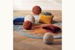 Miniatuur Polyester kussen terracotta Ball 2
