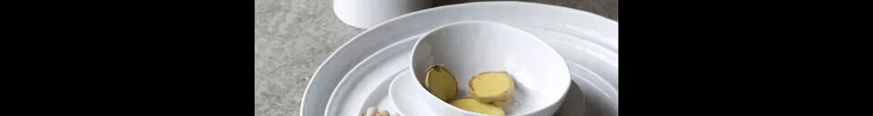Benadrukte materialen Porcelino Witte graankom