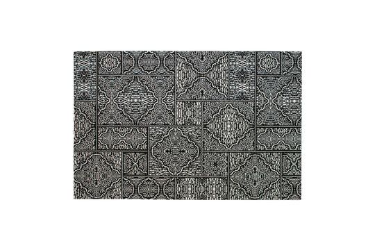 Renna zwart-wit stoffen tapijt Productfoto