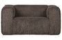 Miniatuur Ribcord fauteuil taupe Bean Productfoto