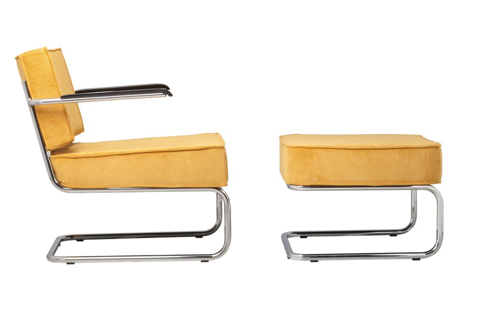 Een loungestoel in art deco stijl