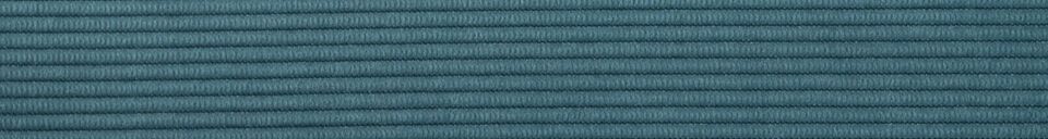 Benadrukte materialen Ridge Stoel Blauwe Stof