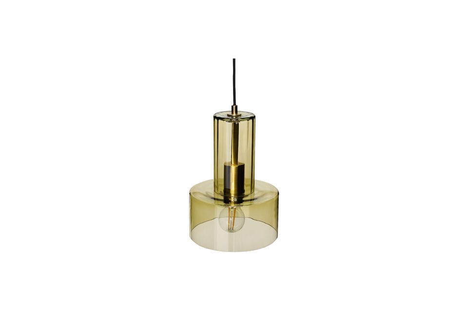 Ripple groen glazen hanglamp Hübsch
